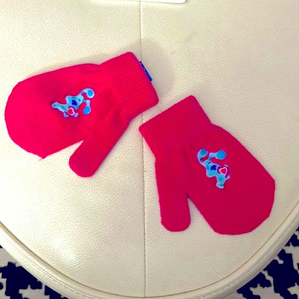 Blues Clues Nickelodeon Toddler Mittens/Gloves Red/Blue